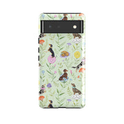 Google Tough Case -  Google Pixel Case Doxy Day Afternoon Pistachio By Catherine Rowe
