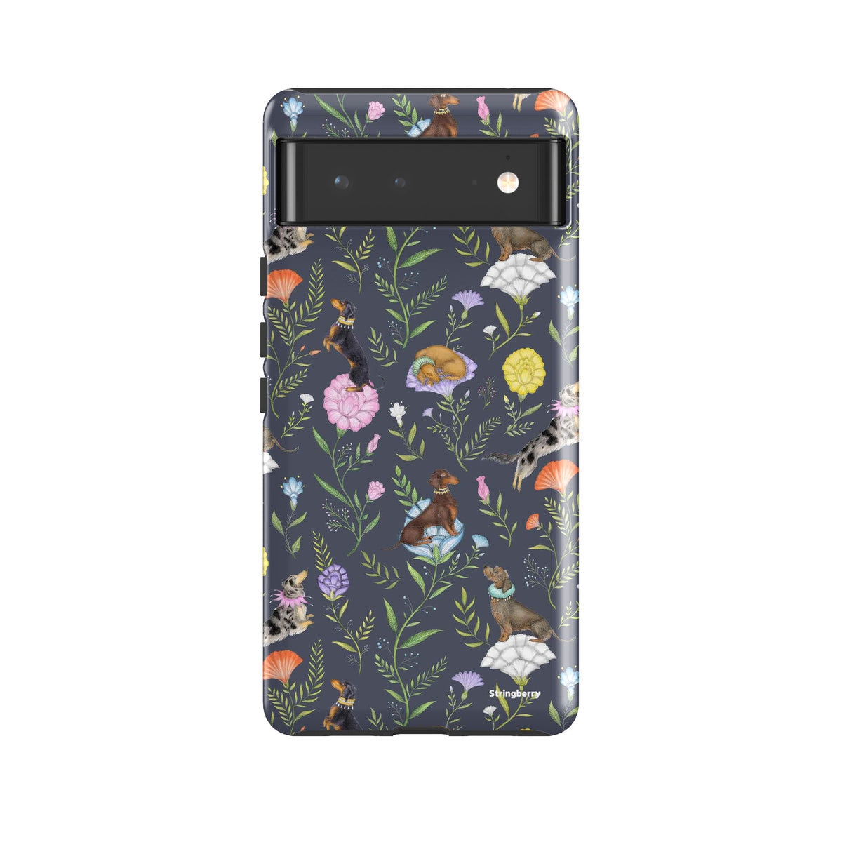 Google Tough Case -  Google Pixel Case Doxy Day Afternoon Slate By Catherine Rowe