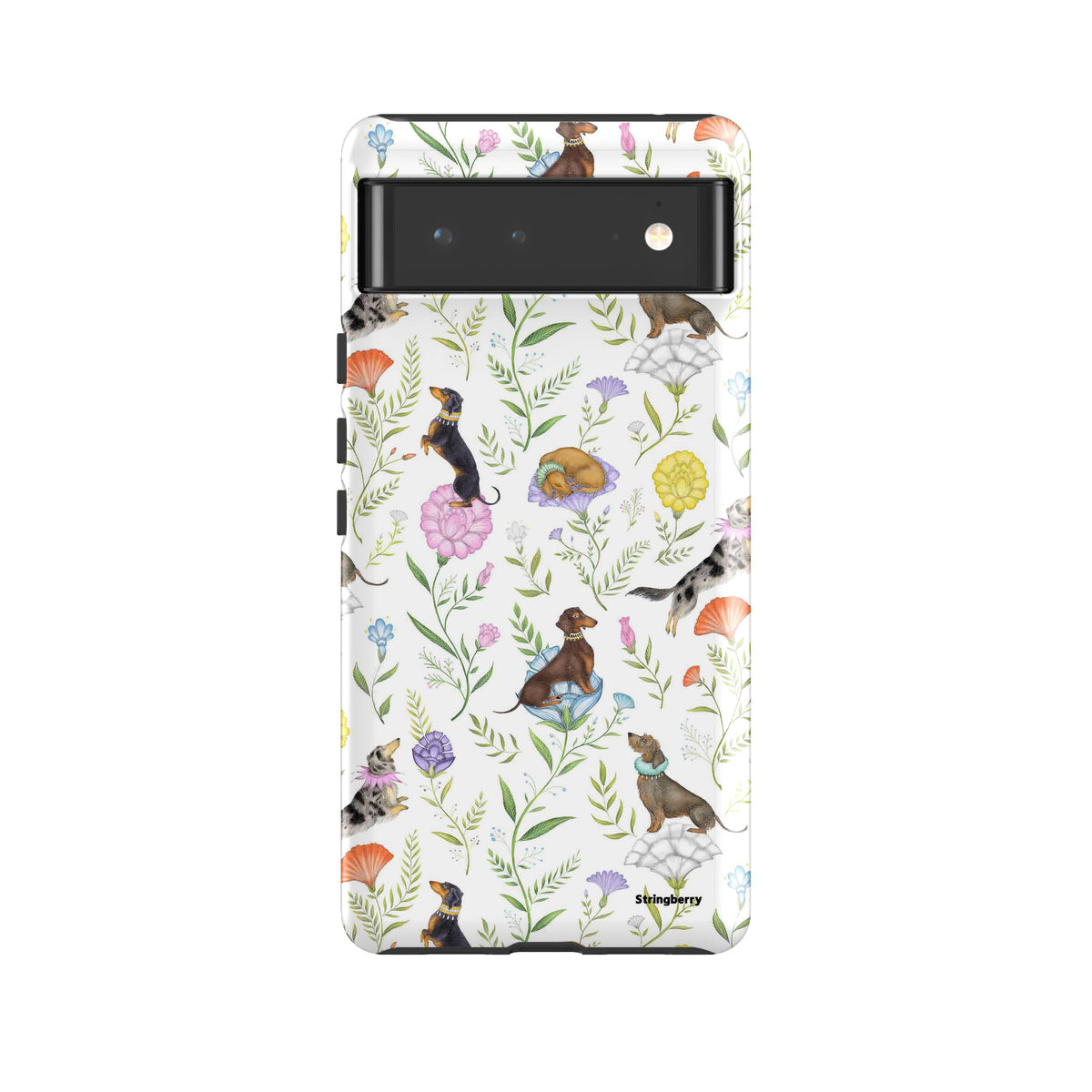 Google Tough Case -  Google Pixel Case Doxy Day Afternoon White By Catherine Rowe