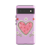 Google Tough Case -  Google Pixel Case Heart Pin Cushion By Catherine Rowe