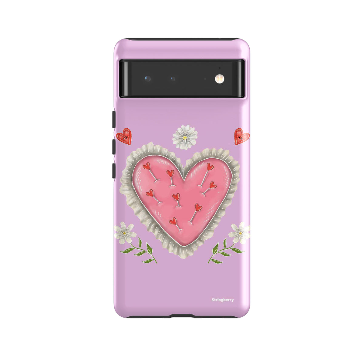 Google Tough Case -  Google Pixel Case Heart Pin Cushion By Catherine Rowe