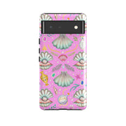 Google Tough Case -  Google Pixel Case Pearl's Fantasy Candy Pink By Catherine Rowe