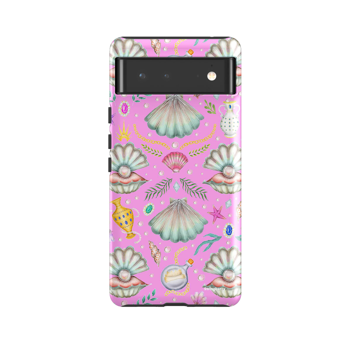 Google Tough Case - Google Pixel Case Pearl's Fantasy Candy Pink Von Catherine Rowe