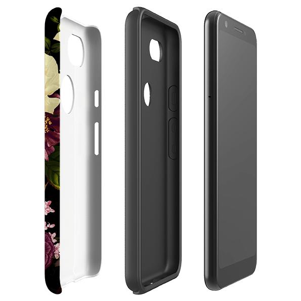 Google phone case-Grace-Product Details Raised bevel to protect screen from scratches. Impact resistant polycarbonate shell and shock absorbing inner TPU liner. Secure fit with design wrapping around side of the case and full access to ports. Compatible with Qi-standard wireless charging. Thickness 1/8 inch (3mm), weight 30g. Compatibility See drop down menu for options, please select the right case as we print to order.-Stringberry