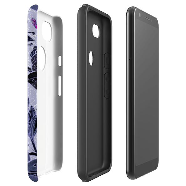 Google phone case-Hidcote 3-Product Details Raised bevel to protect screen from scratches. Impact resistant polycarbonate shell and shock absorbing inner TPU liner. Secure fit with design wrapping around side of the case and full access to ports. Compatible with Qi-standard wireless charging. Thickness 1/8 inch (3mm), weight 30g. Compatibility See drop down menu for options, please select the right case as we print to order.-Stringberry