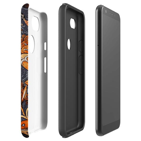 Google phone case-Hidcote-Product Details Raised bevel to protect screen from scratches. Impact resistant polycarbonate shell and shock absorbing inner TPU liner. Secure fit with design wrapping around side of the case and full access to ports. Compatible with Qi-standard wireless charging. Thickness 1/8 inch (3mm), weight 30g. Compatibility See drop down menu for options, please select the right case as we print to order.-Stringberry