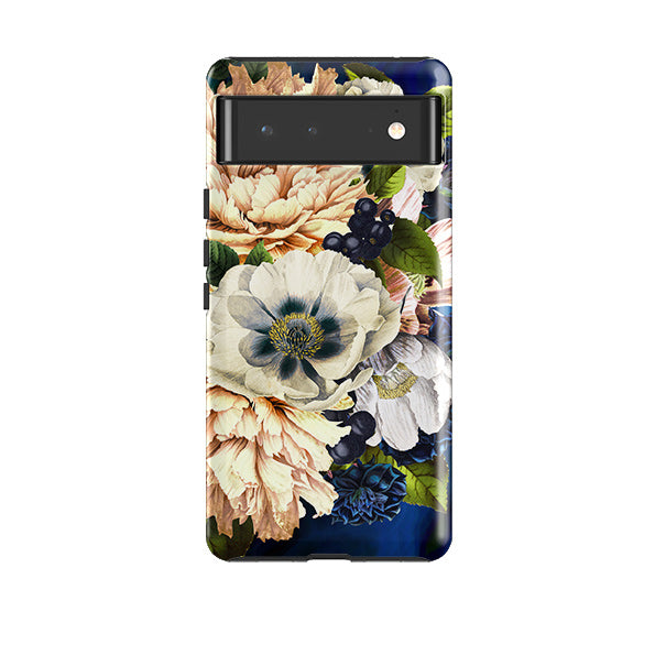 Google phone case-Honeysuckle-Product Details Raised bevel to protect screen from scratches. Impact resistant polycarbonate shell and shock absorbing inner TPU liner. Secure fit with design wrapping around side of the case and full access to ports. Compatible with Qi-standard wireless charging. Thickness 1/8 inch (3mm), weight 30g. Compatibility See drop down menu for options, please select the right case as we print to order.-Stringberry