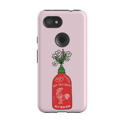 Google phone case-Hot Sauce-Product Details Raised bevel to protect screen from scratches. Impact resistant polycarbonate shell and shock absorbing inner TPU liner. Secure fit with design wrapping around side of the case and full access to ports. Compatible with Qi-standard wireless charging. Thickness 1/8 inch (3mm), weight 30g. Compatibility See drop down menu for options, please select the right case as we print to order.-Stringberry