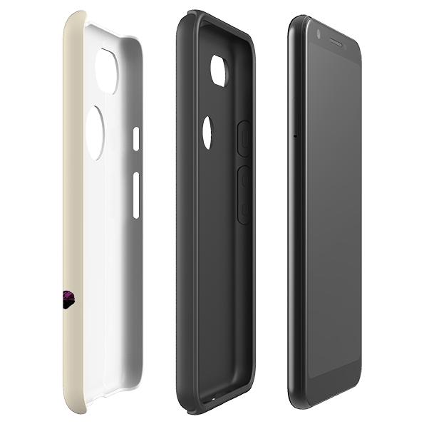 Google phone case-Hummingbird-Product Details Raised bevel to protect screen from scratches. Impact resistant polycarbonate shell and shock absorbing inner TPU liner. Secure fit with design wrapping around side of the case and full access to ports. Compatible with Qi-standard wireless charging. Thickness 1/8 inch (3mm), weight 30g. Compatibility See drop down menu for options, please select the right case as we print to order.-Stringberry