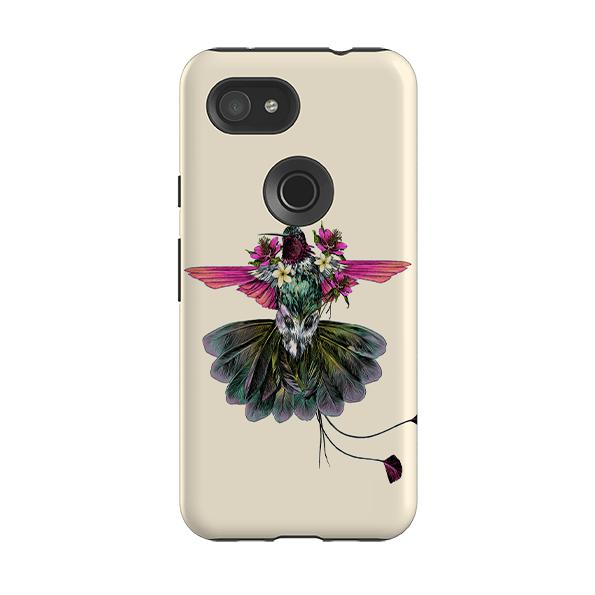 Google phone case-Hummingbird-Product Details Raised bevel to protect screen from scratches. Impact resistant polycarbonate shell and shock absorbing inner TPU liner. Secure fit with design wrapping around side of the case and full access to ports. Compatible with Qi-standard wireless charging. Thickness 1/8 inch (3mm), weight 30g. Compatibility See drop down menu for options, please select the right case as we print to order.-Stringberry
