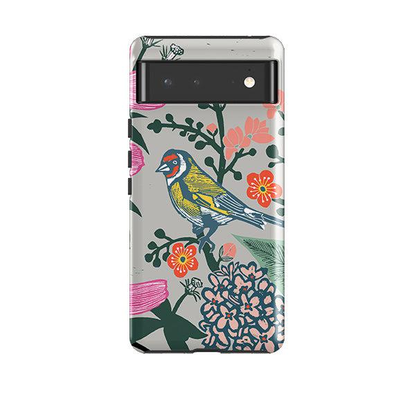 Google phone case-In The Garden By kate Heiss-Product Details Raised bevel to protect screen from scratches. Impact resistant polycarbonate shell and shock absorbing inner TPU liner. Secure fit with design wrapping around side of the case and full access to ports. Compatible with Qi-standard wireless charging. Thickness 1/8 inch (3mm), weight 30g. Compatibility See drop down menu for options, please select the right case as we print to order.-Stringberry