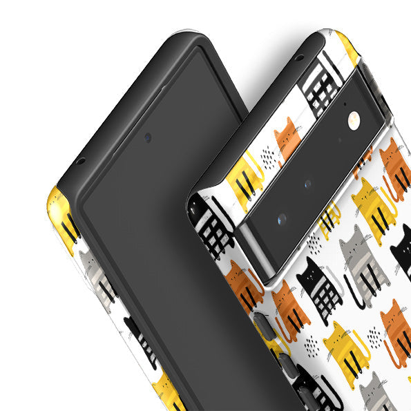 Google phone case-Kit-Kat-Product Details Raised bevel to protect screen from scratches. Impact resistant polycarbonate shell and shock absorbing inner TPU liner. Secure fit with design wrapping around side of the case and full access to ports. Compatible with Qi-standard wireless charging. Thickness 1/8 inch (3mm), weight 30g. Compatibility See drop down menu for options, please select the right case as we print to order.-Stringberry
