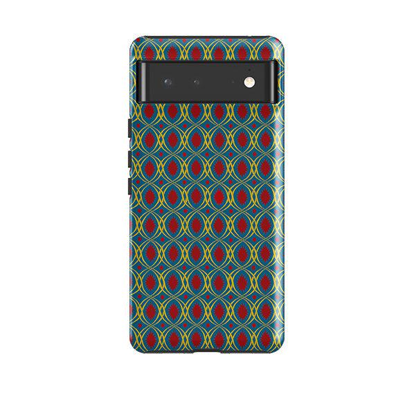 Google phone case-Lattice By Cressida Bell-Product Details Raised bevel to protect screen from scratches. Impact resistant polycarbonate shell and shock absorbing inner TPU liner. Secure fit with design wrapping around side of the case and full access to ports. Compatible with Qi-standard wireless charging. Thickness 1/8 inch (3mm), weight 30g. Compatibility See drop down menu for options, please select the right case as we print to order.-Stringberry