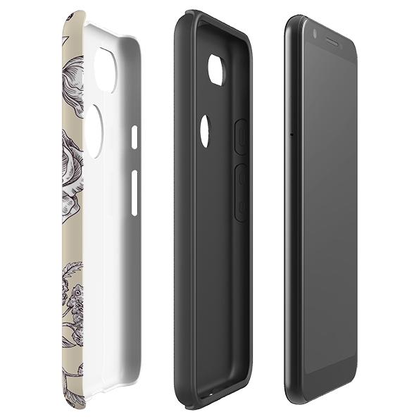 Google phone case-Leeds Castle-Product Details Raised bevel to protect screen from scratches. Impact resistant polycarbonate shell and shock absorbing inner TPU liner. Secure fit with design wrapping around side of the case and full access to ports. Compatible with Qi-standard wireless charging. Thickness 1/8 inch (3mm), weight 30g. Compatibility See drop down menu for options, please select the right case as we print to order.-Stringberry