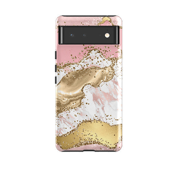 Google phone case-Levadia (case does not glitter)-Product Details Raised bevel to protect screen from scratches. Impact resistant polycarbonate shell and shock absorbing inner TPU liner. Secure fit with design wrapping around side of the case and full access to ports. Compatible with Qi-standard wireless charging. Thickness 1/8 inch (3mm), weight 30g. Compatibility See drop down menu for options, please select the right case as we print to order.-Stringberry