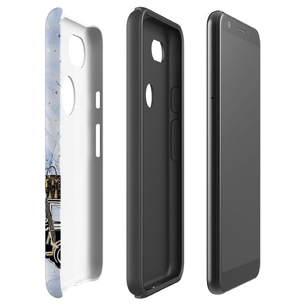 Google phone case-London Icons-Product Details Raised bevel to protect screen from scratches. Impact resistant polycarbonate shell and shock absorbing inner TPU liner. Secure fit with design wrapping around side of the case and full access to ports. Compatible with Qi-standard wireless charging. Thickness 1/8 inch (3mm), weight 30g. Compatibility See drop down menu for options, please select the right case as we print to order.-Stringberry