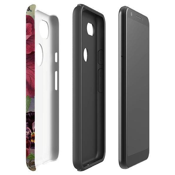 Google phone case-Losely-Product Details Raised bevel to protect screen from scratches. Impact resistant polycarbonate shell and shock absorbing inner TPU liner. Secure fit with design wrapping around side of the case and full access to ports. Compatible with Qi-standard wireless charging. Thickness 1/8 inch (3mm), weight 30g. Compatibility See drop down menu for options, please select the right case as we print to order.-Stringberry