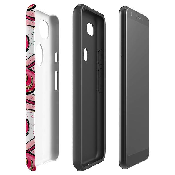 Google phone case-Love 2-Product Details Raised bevel to protect screen from scratches. Impact resistant polycarbonate shell and shock absorbing inner TPU liner. Secure fit with design wrapping around side of the case and full access to ports. Compatible with Qi-standard wireless charging. Thickness 1/8 inch (3mm), weight 30g. Compatibility See drop down menu for options, please select the right case as we print to order.-Stringberry