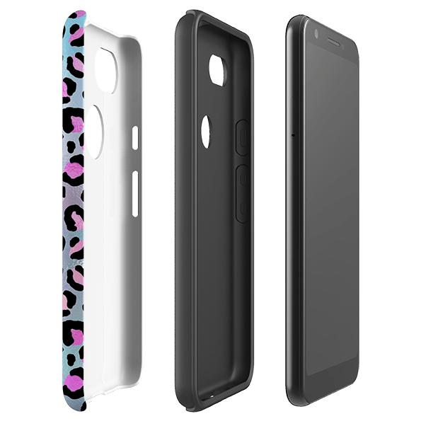 Google phone case-Neofelis-Product Details Raised bevel to protect screen from scratches. Impact resistant polycarbonate shell and shock absorbing inner TPU liner. Secure fit with design wrapping around side of the case and full access to ports. Compatible with Qi-standard wireless charging. Thickness 1/8 inch (3mm), weight 30g. Compatibility See drop down menu for options, please select the right case as we print to order.-Stringberry
