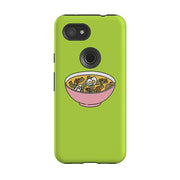Google phone case-Noodle-Product Details Raised bevel to protect screen from scratches. Impact resistant polycarbonate shell and shock absorbing inner TPU liner. Secure fit with design wrapping around side of the case and full access to ports. Compatible with Qi-standard wireless charging. Thickness 1/8 inch (3mm), weight 30g. Compatibility See drop down menu for options, please select the right case as we print to order.-Stringberry