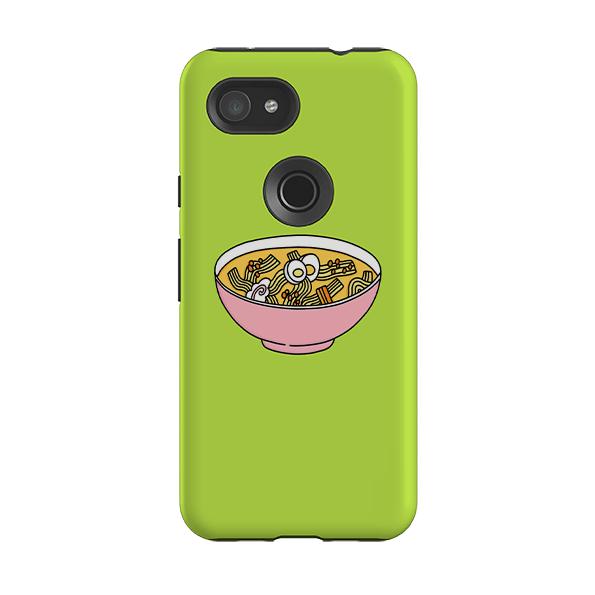 Google phone case-Noodle-Product Details Raised bevel to protect screen from scratches. Impact resistant polycarbonate shell and shock absorbing inner TPU liner. Secure fit with design wrapping around side of the case and full access to ports. Compatible with Qi-standard wireless charging. Thickness 1/8 inch (3mm), weight 30g. Compatibility See drop down menu for options, please select the right case as we print to order.-Stringberry
