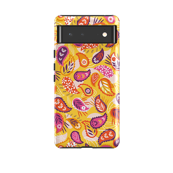 Google Tough Case -  Paisley Yellow By Ali Brookes