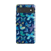 Google phone case-Pattern A By Elisabeth Haager-Product Details Raised bevel to protect screen from scratches. Impact resistant polycarbonate shell and shock absorbing inner TPU liner. Secure fit with design wrapping around side of the case and full access to ports. Compatible with Qi-standard wireless charging. Thickness 1/8 inch (3mm), weight 30g. Compatibility See drop down menu for options, please select the right case as we print to order.-Stringberry
