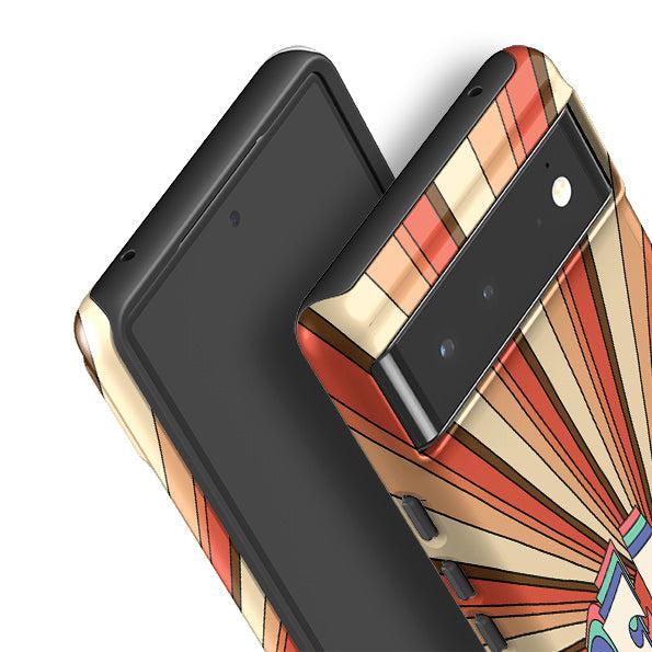 Google phone case-Peace A-Product Details Raised bevel to protect screen from scratches. Impact resistant polycarbonate shell and shock absorbing inner TPU liner. Secure fit with design wrapping around side of the case and full access to ports. Compatible with Qi-standard wireless charging. Thickness 1/8 inch (3mm), weight 30g. Compatibility See drop down menu for options, please select the right case as we print to order.-Stringberry