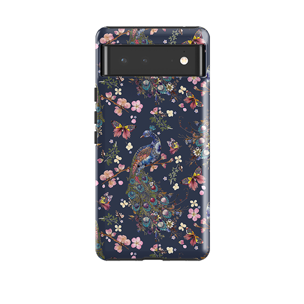 Google Tough Case -  Peacock and Cherry Blossoms Iris By Helen Ahpornsiri