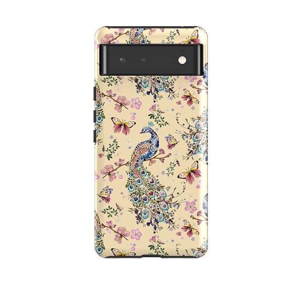 Google Tough Case -  Peacock and Cherry Blossoms Lilly By Helen Ahpornsiri