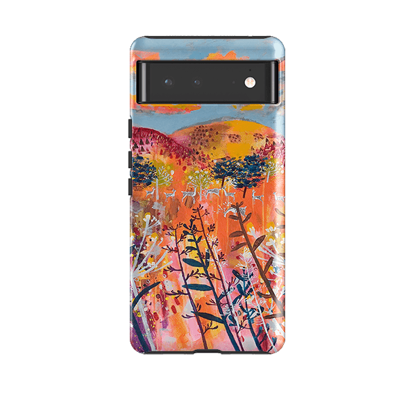 Google phone case-Perfect Day By Claire West-Product Details Raised bevel to protect screen from scratches. Impact resistant polycarbonate shell and shock absorbing inner TPU liner. Secure fit with design wrapping around side of the case and full access to ports. Compatible with Qi-standard wireless charging. Thickness 1/8 inch (3mm), weight 30g. Compatibility See drop down menu for options, please select the right case as we print to order.-Stringberry