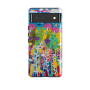 Google phone case-Precious Day By Claire West-Product Details Raised bevel to protect screen from scratches. Impact resistant polycarbonate shell and shock absorbing inner TPU liner. Secure fit with design wrapping around side of the case and full access to ports. Compatible with Qi-standard wireless charging. Thickness 1/8 inch (3mm), weight 30g. Compatibility See drop down menu for options, please select the right case as we print to order.-Stringberry