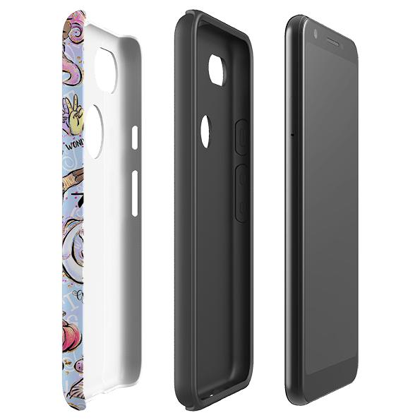 Google phone case-Queen Case-Product Details Raised bevel to protect screen from scratches. Impact resistant polycarbonate shell and shock absorbing inner TPU liner. Secure fit with design wrapping around side of the case and full access to ports. Compatible with Qi-standard wireless charging. Thickness 1/8 inch (3mm), weight 30g. Compatibility See drop down menu for options, please select the right case as we print to order.-Stringberry