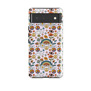 Google phone case-Rainbow Days-Product Details Raised bevel to protect screen from scratches. Impact resistant polycarbonate shell and shock absorbing inner TPU liner. Secure fit with design wrapping around side of the case and full access to ports. Compatible with Qi-standard wireless charging. Thickness 1/8 inch (3mm), weight 30g. Compatibility See drop down menu for options, please select the right case as we print to order.-Stringberry