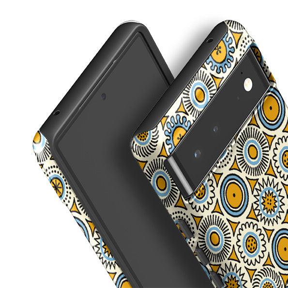 Google phone case-Roundels By Cressida Bell-Product Details Raised bevel to protect screen from scratches. Impact resistant polycarbonate shell and shock absorbing inner TPU liner. Secure fit with design wrapping around side of the case and full access to ports. Compatible with Qi-standard wireless charging. Thickness 1/8 inch (3mm), weight 30g. Compatibility See drop down menu for options, please select the right case as we print to order.-Stringberry