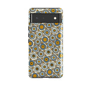 Google phone case-Roundels By Cressida Bell-Product Details Raised bevel to protect screen from scratches. Impact resistant polycarbonate shell and shock absorbing inner TPU liner. Secure fit with design wrapping around side of the case and full access to ports. Compatible with Qi-standard wireless charging. Thickness 1/8 inch (3mm), weight 30g. Compatibility See drop down menu for options, please select the right case as we print to order.-Stringberry