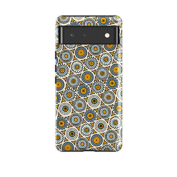 Google phone case-Roundels By Cressida Bell-Product Details Raised bevel to protect screen from scratches. Impact resistant polycarbonate shell and shock absorbing inner TPU liner. Secure fit with design wrapping around side of the case and full access to ports. Compatible with Qi-standard wireless charging. Thickness 1/8 inch (3mm), weight 30g. Compatibility See drop down menu for options, please select the right case as we print to order.-Stringberry