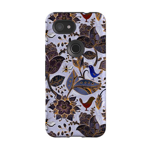 Google phone case-Royal Botanical-Product Details Raised bevel to protect screen from scratches. Impact resistant polycarbonate shell and shock absorbing inner TPU liner. Secure fit with design wrapping around side of the case and full access to ports. Compatible with Qi-standard wireless charging. Thickness 1/8 inch (3mm), weight 30g. Compatibility See drop down menu for options, please select the right case as we print to order.-Stringberry