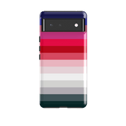 Google phone case-Ruby Horizon By Kitty Joseph-Product Details Raised bevel to protect screen from scratches. Impact resistant polycarbonate shell and shock absorbing inner TPU liner. Secure fit with design wrapping around side of the case and full access to ports. Compatible with Qi-standard wireless charging. Thickness 1/8 inch (3mm), weight 30g. Compatibility See drop down menu for options, please select the right case as we print to order.-Stringberry