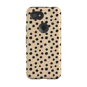 Google phone case-Sand Dots-Product Details Raised bevel to protect screen from scratches. Impact resistant polycarbonate shell and shock absorbing inner TPU liner. Secure fit with design wrapping around side of the case and full access to ports. Compatible with Qi-standard wireless charging. Thickness 1/8 inch (3mm), weight 30g. Compatibility See drop down menu for options, please select the right case as we print to order.-Stringberry
