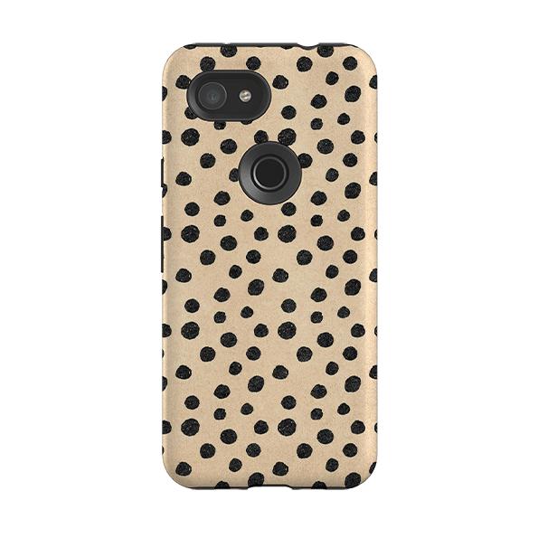 Google phone case-Sand Dots-Product Details Raised bevel to protect screen from scratches. Impact resistant polycarbonate shell and shock absorbing inner TPU liner. Secure fit with design wrapping around side of the case and full access to ports. Compatible with Qi-standard wireless charging. Thickness 1/8 inch (3mm), weight 30g. Compatibility See drop down menu for options, please select the right case as we print to order.-Stringberry