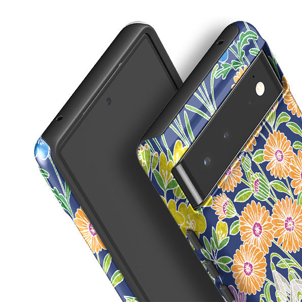 Google phone case-Spring-2 By Natalie Pedetti Prack-Product Details Raised bevel to protect screen from scratches. Impact resistant polycarbonate shell and shock absorbing inner TPU liner. Secure fit with design wrapping around side of the case and full access to ports. Compatible with Qi-standard wireless charging. Thickness 1/8 inch (3mm), weight 30g. Compatibility See drop down menu for options, please select the right case as we print to order.-Stringberry