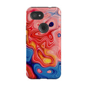 Google phone case-Strawberry-Product Details Raised bevel to protect screen from scratches. Impact resistant polycarbonate shell and shock absorbing inner TPU liner. Secure fit with design wrapping around side of the case and full access to ports. Compatible with Qi-standard wireless charging. Thickness 1/8 inch (3mm), weight 30g. Compatibility See drop down menu for options, please select the right case as we print to order.-Stringberry