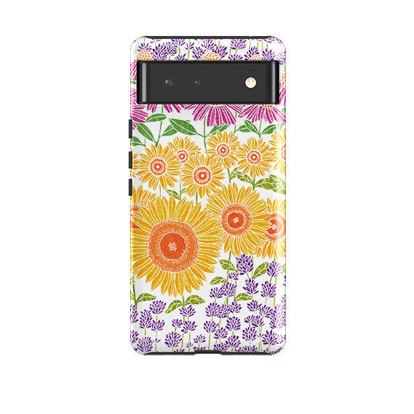 Google phone case-Summer-1 By Natalie Pedetti Prack-Product Details Raised bevel to protect screen from scratches. Impact resistant polycarbonate shell and shock absorbing inner TPU liner. Secure fit with design wrapping around side of the case and full access to ports. Compatible with Qi-standard wireless charging. Thickness 1/8 inch (3mm), weight 30g. Compatibility See drop down menu for options, please select the right case as we print to order.-Stringberry