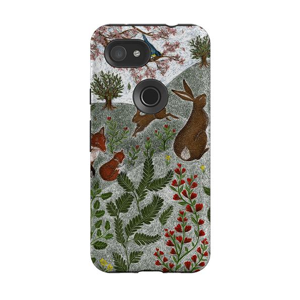 Google phone case-Sussex Downs By Catherine Rowe-Product Details Raised bevel to protect screen from scratches. Impact resistant polycarbonate shell and shock absorbing inner TPU liner. Secure fit with design wrapping around side of the case and full access to ports. Compatible with Qi-standard wireless charging. Thickness 1/8 inch (3mm), weight 30g. Compatibility See drop down menu for options, please select the right case as we print to order.-Stringberry