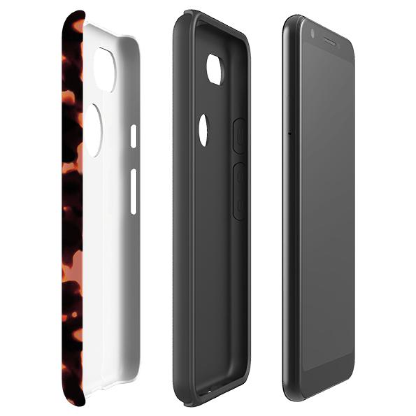 Google phone case-Teaberry-Product Details Raised bevel to protect screen from scratches. Impact resistant polycarbonate shell and shock absorbing inner TPU liner. Secure fit with design wrapping around side of the case and full access to ports. Compatible with Qi-standard wireless charging. Thickness 1/8 inch (3mm), weight 30g. Compatibility See drop down menu for options, please select the right case as we print to order.-Stringberry