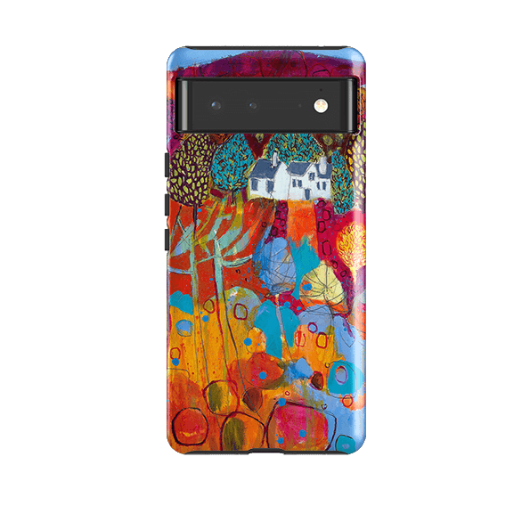 Google phone case-The Croft By Claire West-Product Details Raised bevel to protect screen from scratches. Impact resistant polycarbonate shell and shock absorbing inner TPU liner. Secure fit with design wrapping around side of the case and full access to ports. Compatible with Qi-standard wireless charging. Thickness 1/8 inch (3mm), weight 30g. Compatibility See drop down menu for options, please select the right case as we print to order.-Stringberry