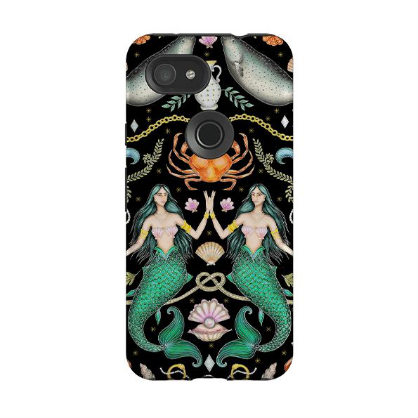 Google phone case-Tritons Treasure By Catherine Rowe-Product Details Raised bevel to protect screen from scratches. Impact resistant polycarbonate shell and shock absorbing inner TPU liner. Secure fit with design wrapping around side of the case and full access to ports. Compatible with Qi-standard wireless charging. Thickness 1/8 inch (3mm), weight 30g. Compatibility See drop down menu for options, please select the right case as we print to order.-Stringberry