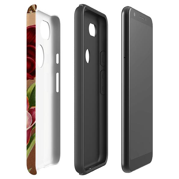 Google phone case-Tylney-Product Details Raised bevel to protect screen from scratches. Impact resistant polycarbonate shell and shock absorbing inner TPU liner. Secure fit with design wrapping around side of the case and full access to ports. Compatible with Qi-standard wireless charging. Thickness 1/8 inch (3mm), weight 30g. Compatibility See drop down menu for options, please select the right case as we print to order.-Stringberry