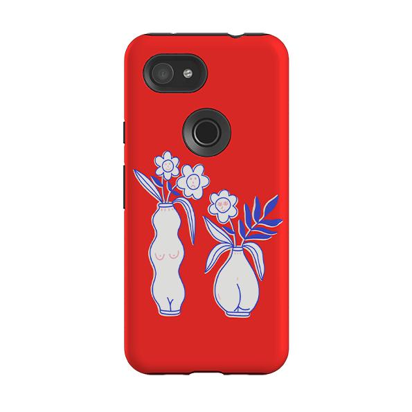 Google phone case-Vases-Product Details Raised bevel to protect screen from scratches. Impact resistant polycarbonate shell and shock absorbing inner TPU liner. Secure fit with design wrapping around side of the case and full access to ports. Compatible with Qi-standard wireless charging. Thickness 1/8 inch (3mm), weight 30g. Compatibility See drop down menu for options, please select the right case as we print to order.-Stringberry